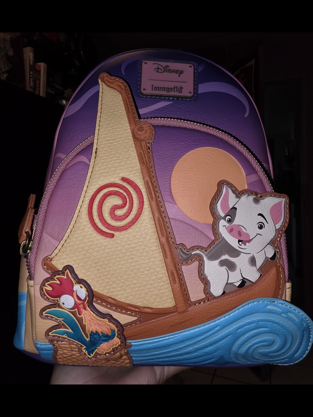 Brand New! Loungefly Disney Moana Pua & Hei Hei Boat Mini Backpack